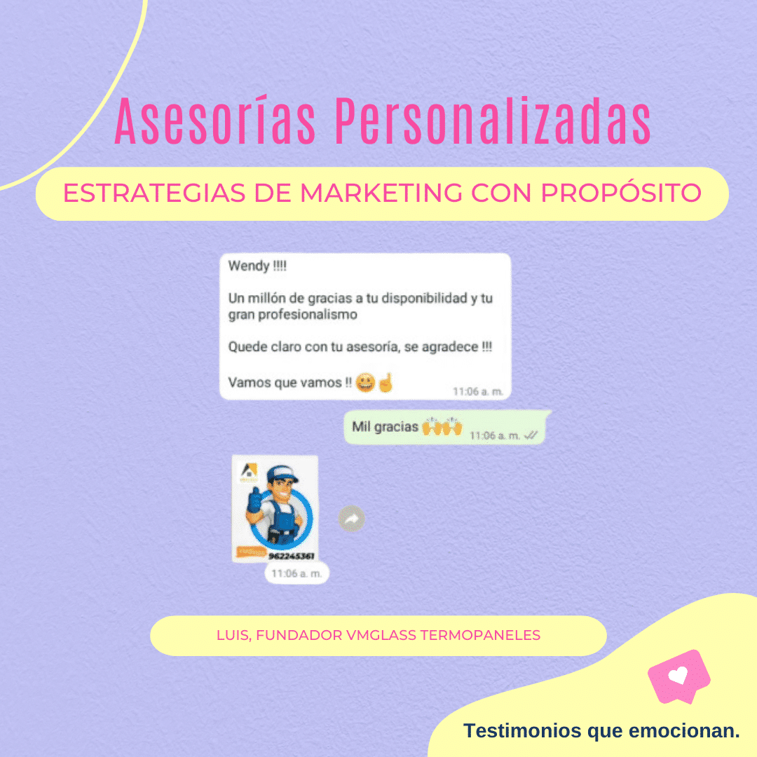 Testimonios Asesorias Estrategias de Marketing
